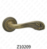 Zamak Zinc Alloy Aluminum Rosette Door Handle with Round Rosette (Z10209)