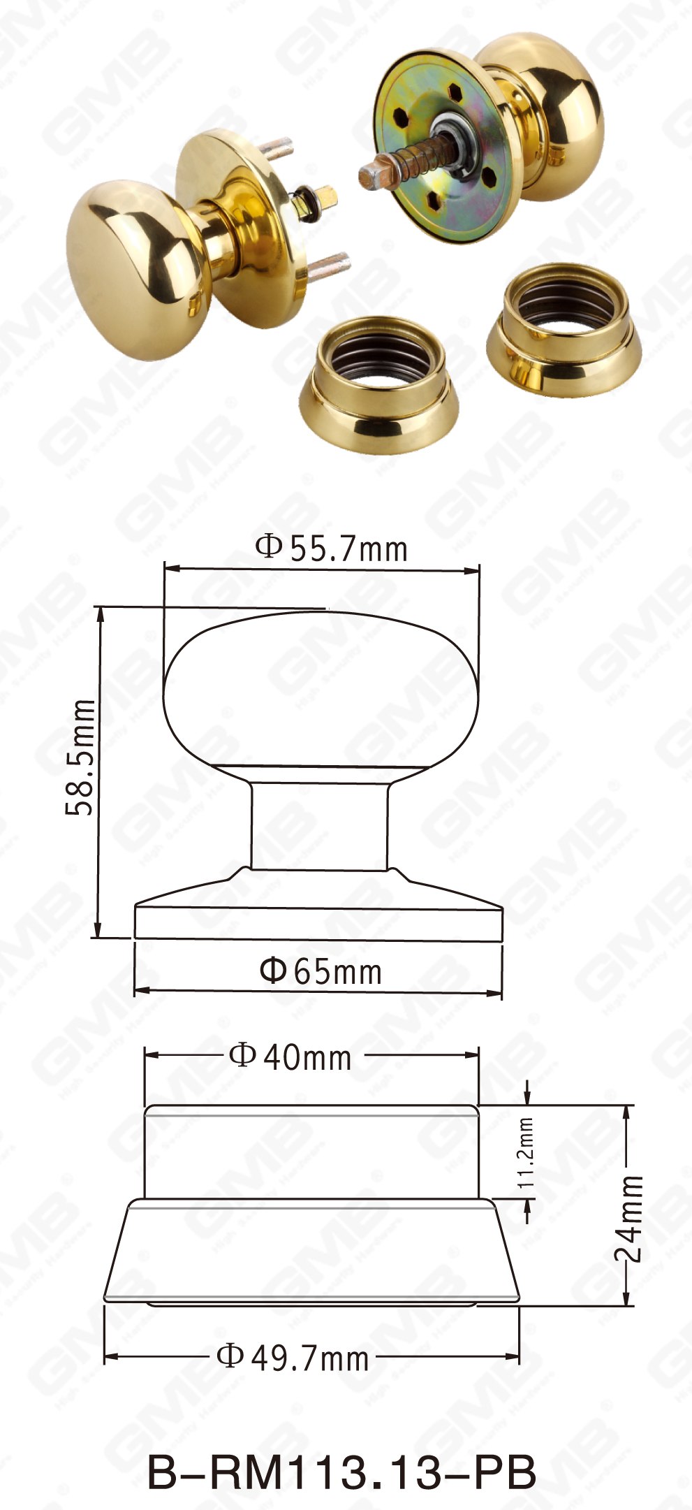 06 Brass Handle _B-RM113.13.-PB-50