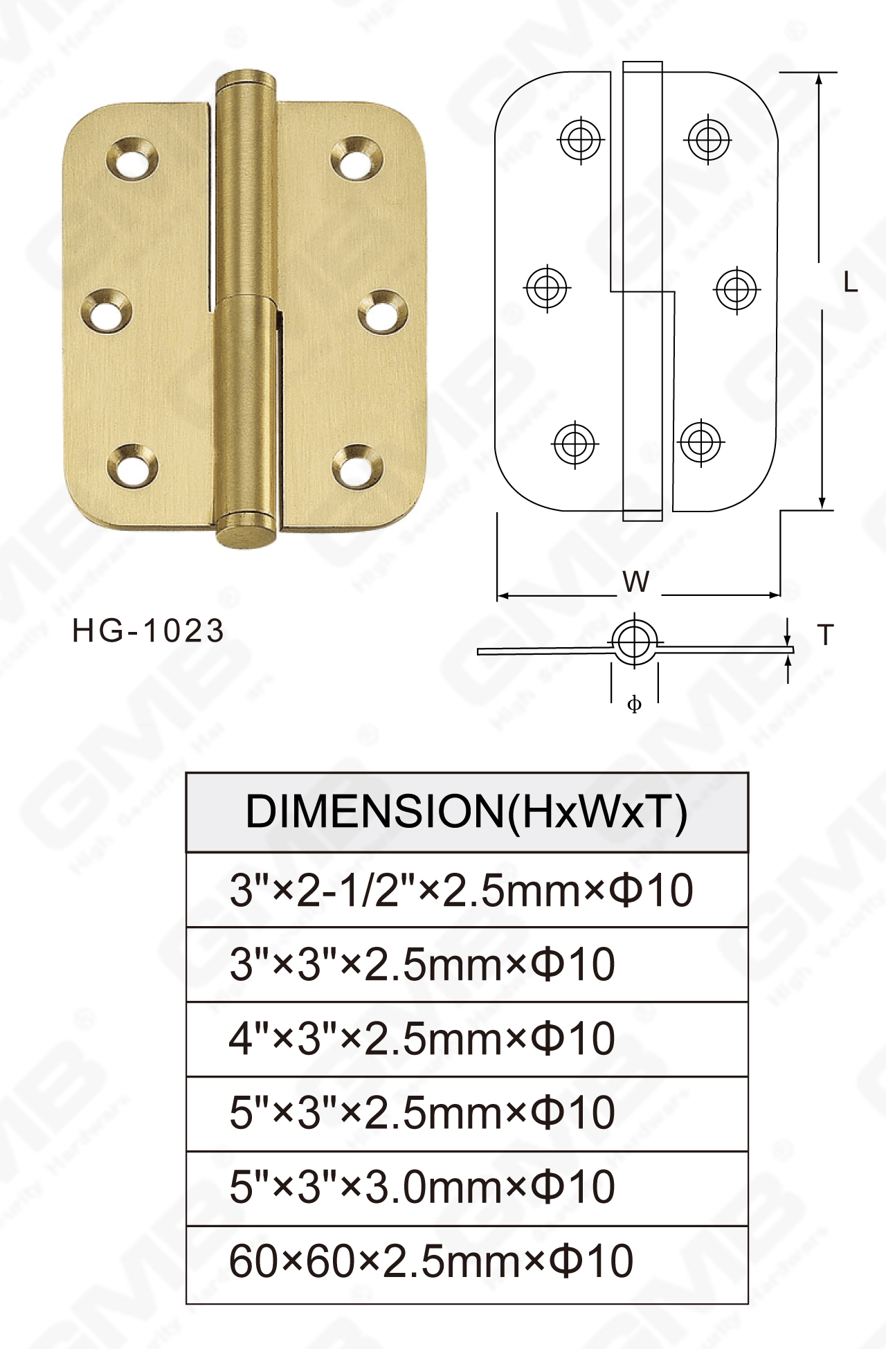 Brass Hinge Series_HG-1023-51