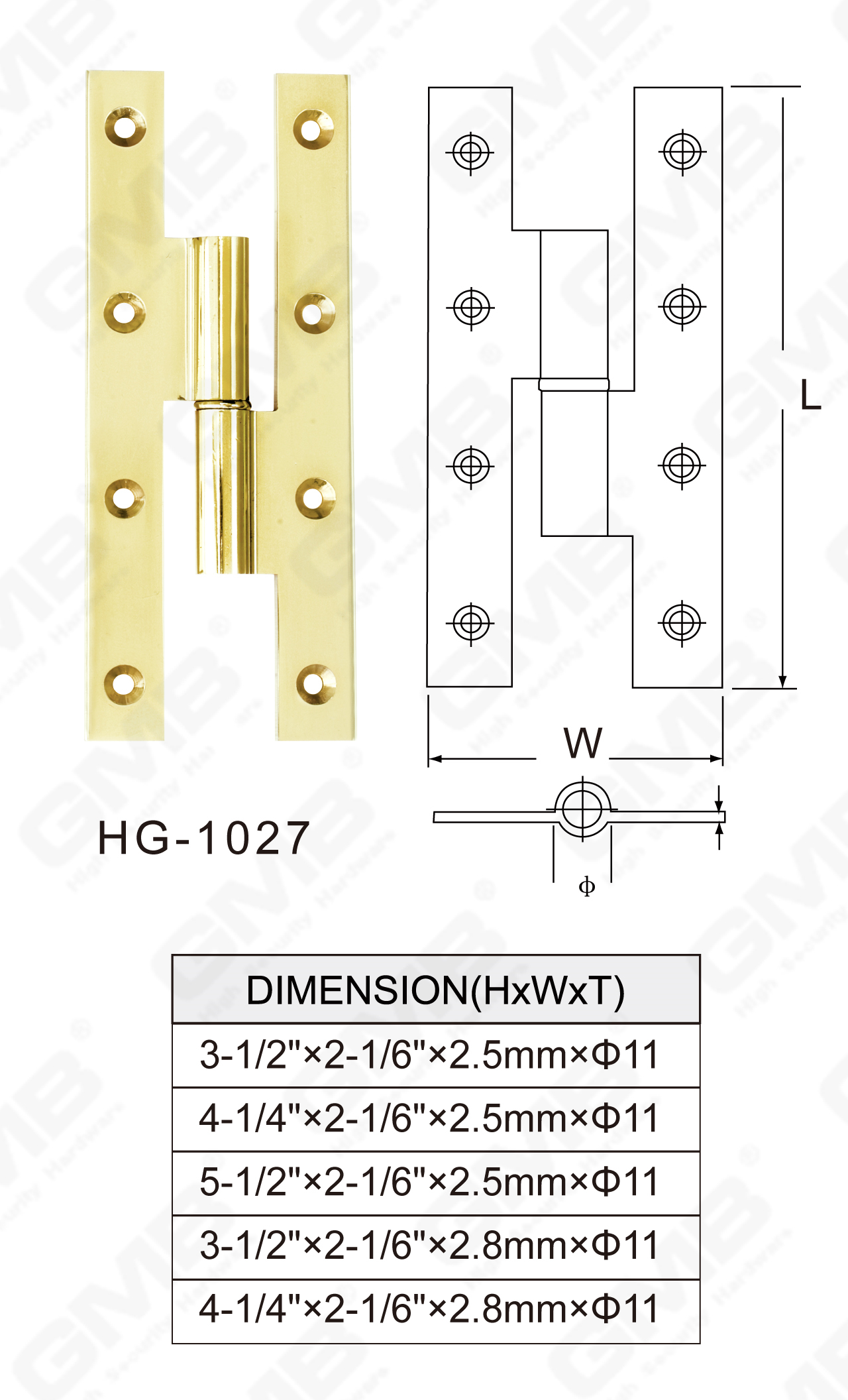 Brass Hinge Series_HG-1027-59