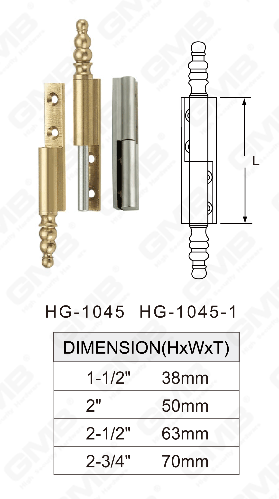 Brass Hinge Series_HG-1045 HG-1045-1-87