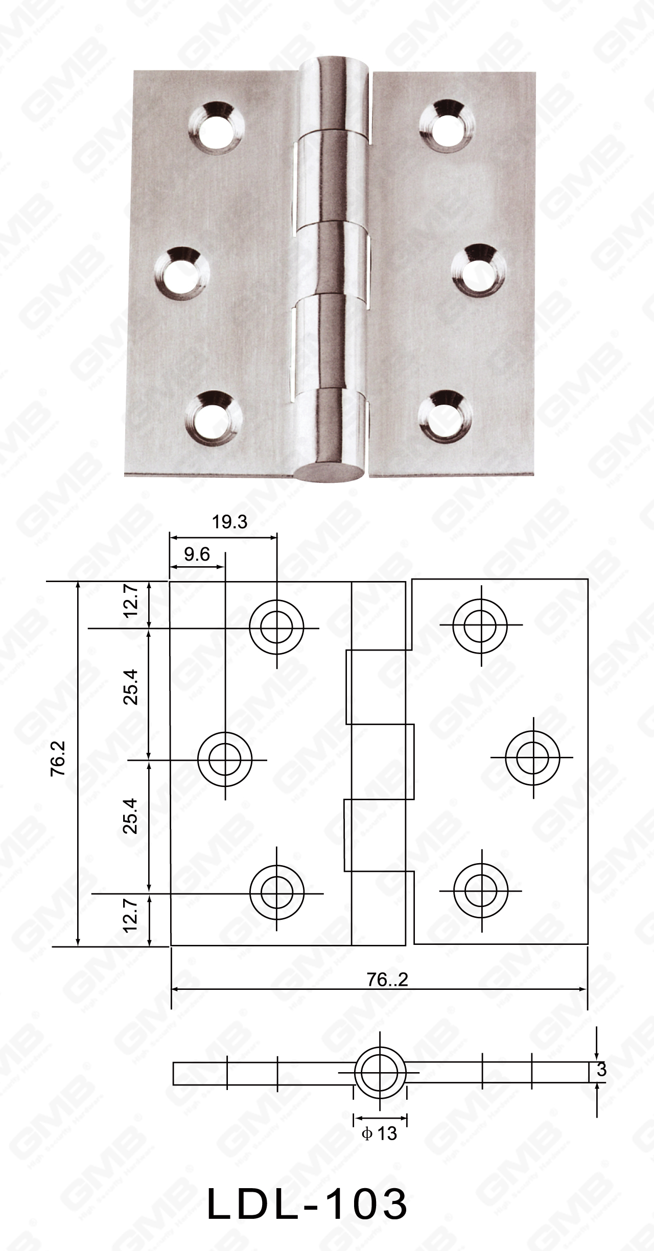 Stainless Steel Hinge Series_LDL-103-08