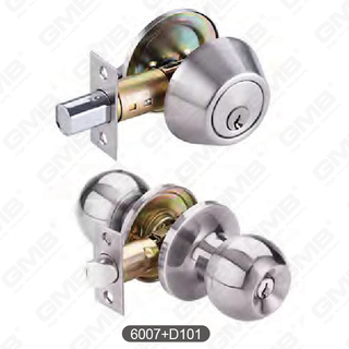 Combo Door Lock Set with Knob Lock Hardware Combo Sets [6007+D101]