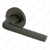 New Modern House Decoration Aluminum Door Handle on Round Rosette