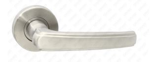 High Quality #304 Stainless Steel Door Handle Round Rose Lever Handle (GB03 44)