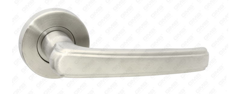 High Quality #304 Stainless Steel Door Handle Round Rose Lever Handle (GB03 44)