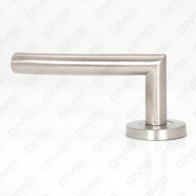 High Quality BS En1906 Grade 4 SUS304 Stainless Steel Entry Round Rose Interior Door Lever Handle (LHT006)