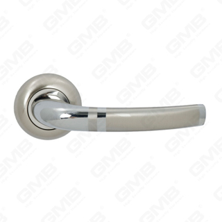 New Modern House Decoration Aluminum Door Handle on Round Rosette