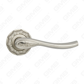 New Modern House Decoration Aluminum Door Handle on Round Rosette