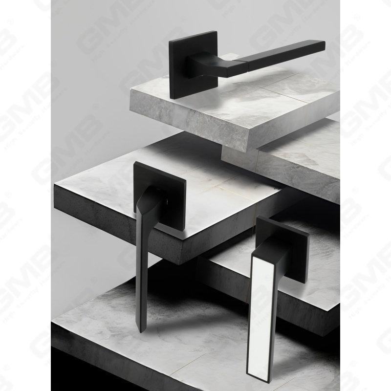 New Modern House Decoration Aluminum Door Handle on Round Rosette