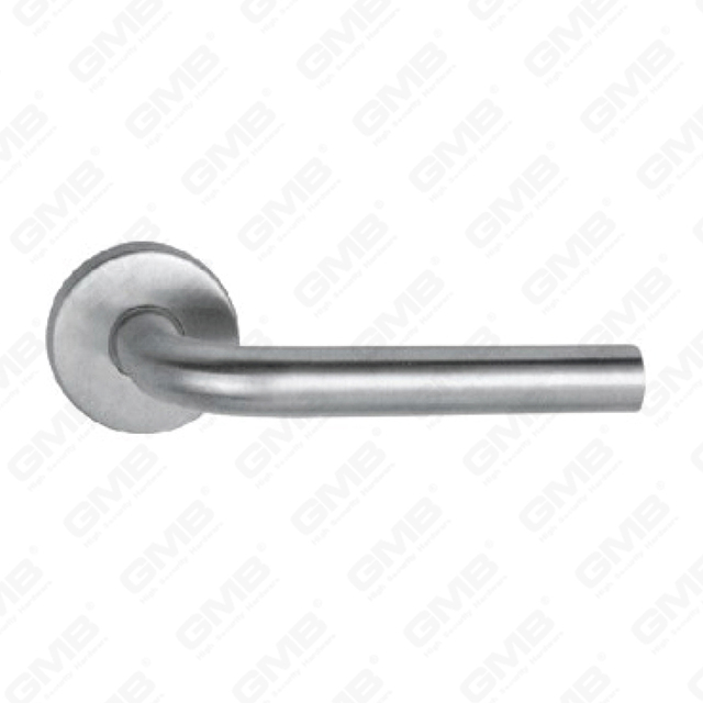 High Quality #304 Stainless Steel Door Handle Round Rose Lever Handle (SH99-SY01-SS)