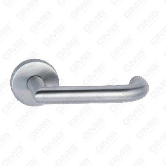 High Quality #304 Stainless Steel Door Handle Round Rose Lever Handle (SH99-SY10-SS)