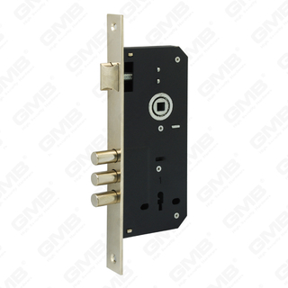 High Security Mortise Door lock 3 pin Steel deadbolt Zamak Brass latch key hole Lock Body (6010BK)