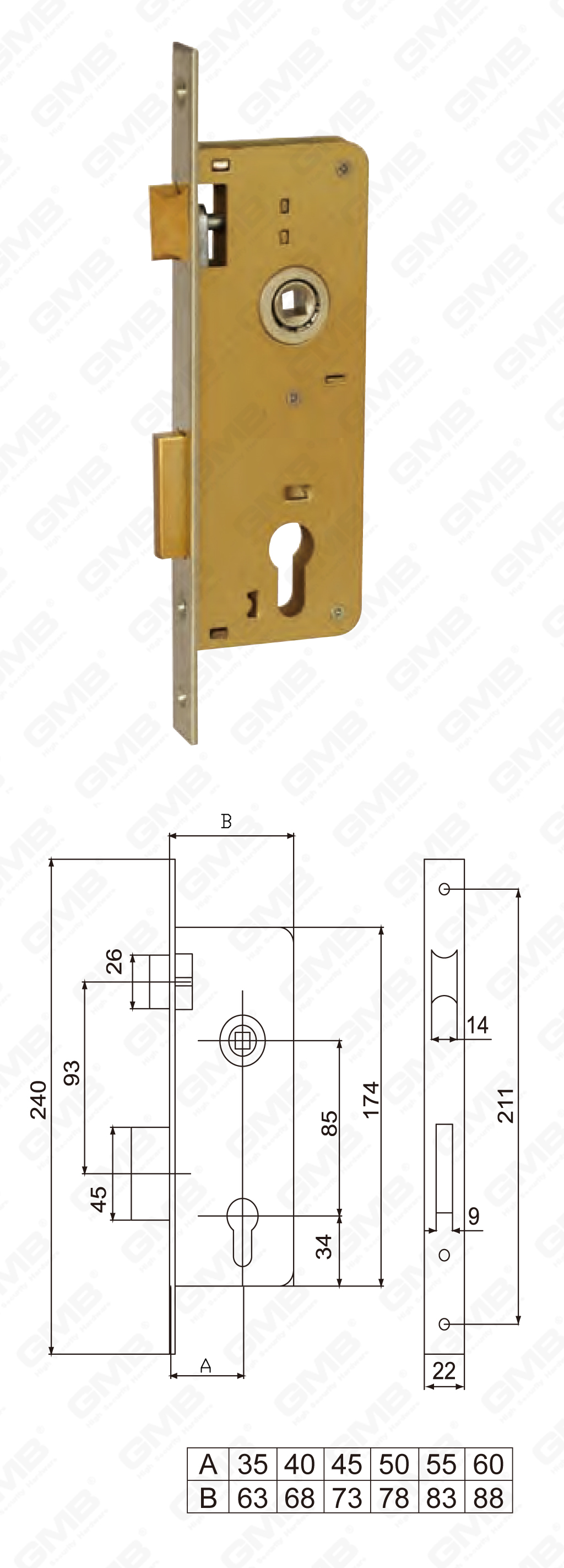 02 Mortise Lock第五部分_7011R-35-40-45-50-55-60-54