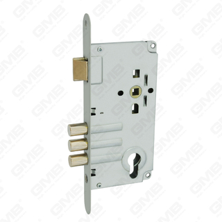 High Security Mortise Door Lock 3 pin Steel deadbolt Zamak latch cylinder hole Lock Body (65600)