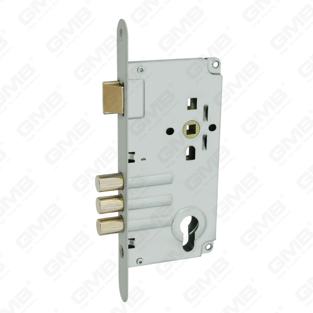 High Security Mortise Door Lock 3 pin Steel deadbolt Zamak latch cylinder hole Lock Body (65600)