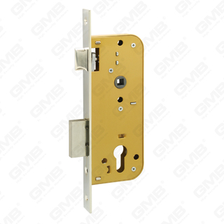 High Security Mortise Door lock Steel brass deadbolt Zamak Brass latch cylinder hole Lock Body [9011-40]