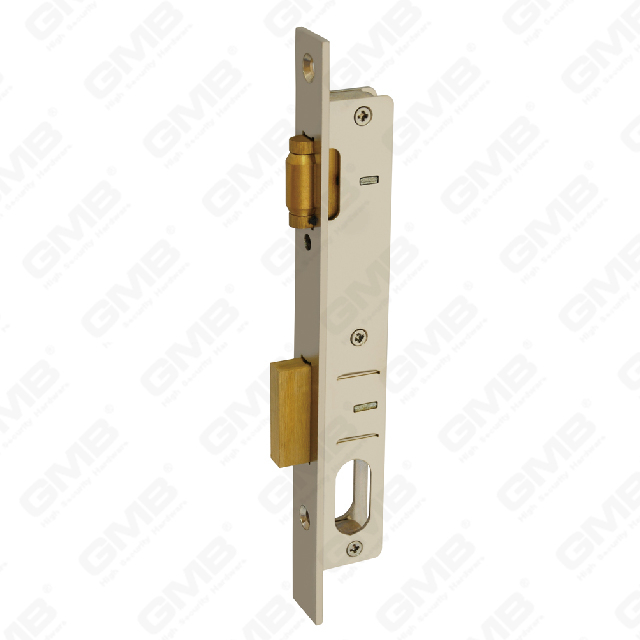 High Security Aluminum Door Lock Narrow Lock cylinder hole roller latch Lock Body (1204)