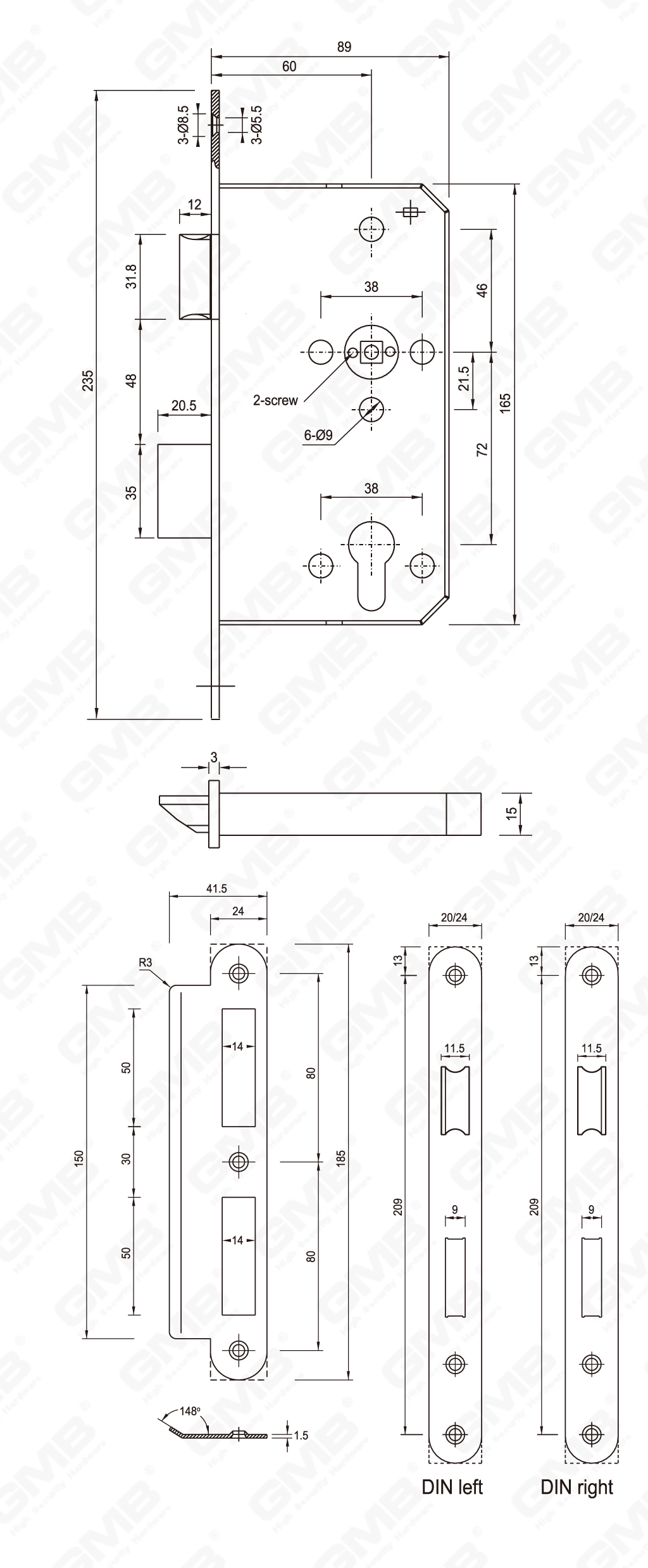 04 Stainless steel lock_6072A-L-42