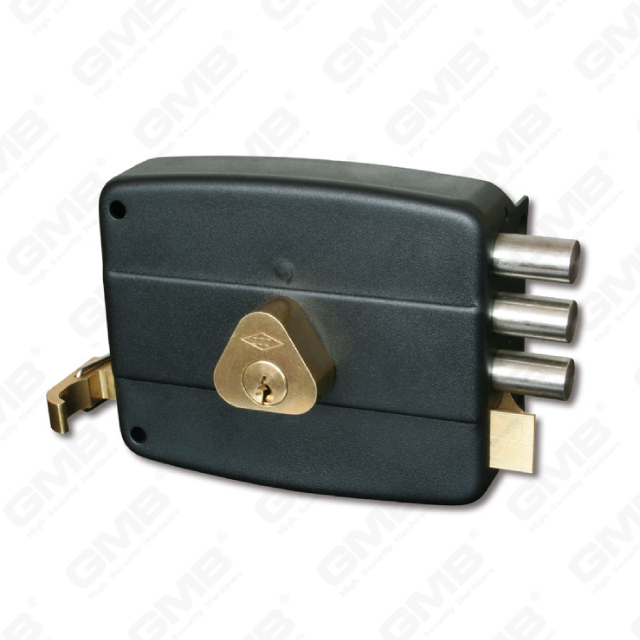 Security Nigh Latch Lock 3 pin Deadbolt Rim Lock Rim Cylinder Lock (540-3M Series)