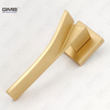 Modern Simple Solid Zinc Alloy Split Door Lock Handle on Square Rosette（Z072502）