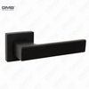 Modern Simple Solid Zinc Alloy Split Door Lock Handle on Square Rosette（Z072505）