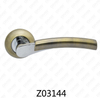 Zamak Zinc Alloy Aluminum Rosette Door Handle with Round Rosette (Z02144)
