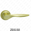 Zamak Zinc Alloy Aluminum Rosette Door Handle with Round Rosette (Z02150)