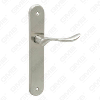 Door Handle Pull Wooden Door Hardware Handle Lock Door Handle on Plate for Mortise Lockset by Zinc Alloy or Steel Door Plate Handle (215224)