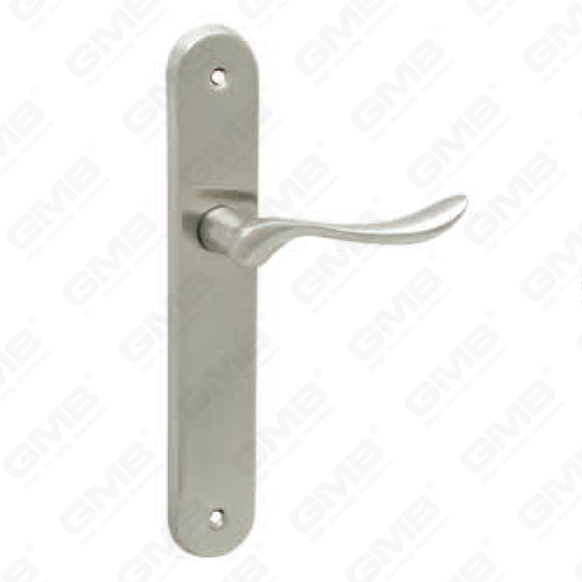 Door Handle Pull Wooden Door Hardware Handle Lock Door Handle on Plate for Mortise Lockset by Zinc Alloy or Steel Door Plate Handle (215224)