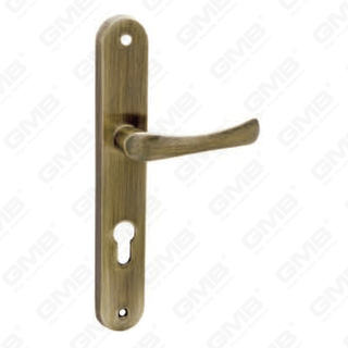 Door Handle Pull Wooden Door Hardware Handle Lock Door Handle on Plate for Mortise Lockset by Zinc Alloy or Steel Door Plate Handle (906)