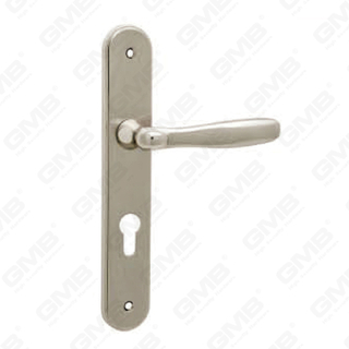 Door Handle Pull Wooden Door Hardware Handle Lock Door Handle on Plate for Mortise Lockset by Zinc Alloy or Steel Door Plate Handle (215310)