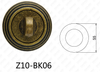 Zamak Zinc Alloy Aluminum Door Handle Round Escutcheon (Z10-BK06)