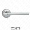 Zamak Zinc Alloy Aluminum Rosette Door Handle with Round Rosette (Z02172)