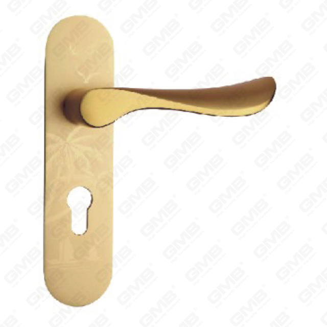 Oxygenate Aluminium Door Handle on Plate Plate Door Handle (G402-G80-GS F)