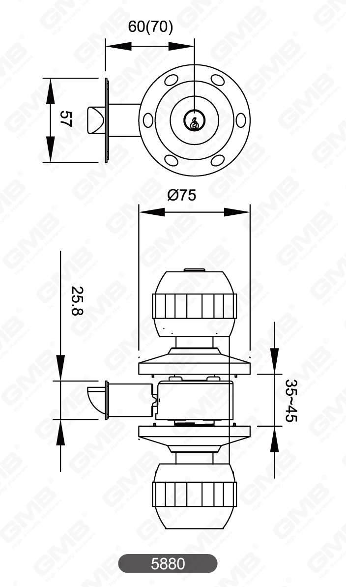 05 Cylindrical Knob Lock Series-18