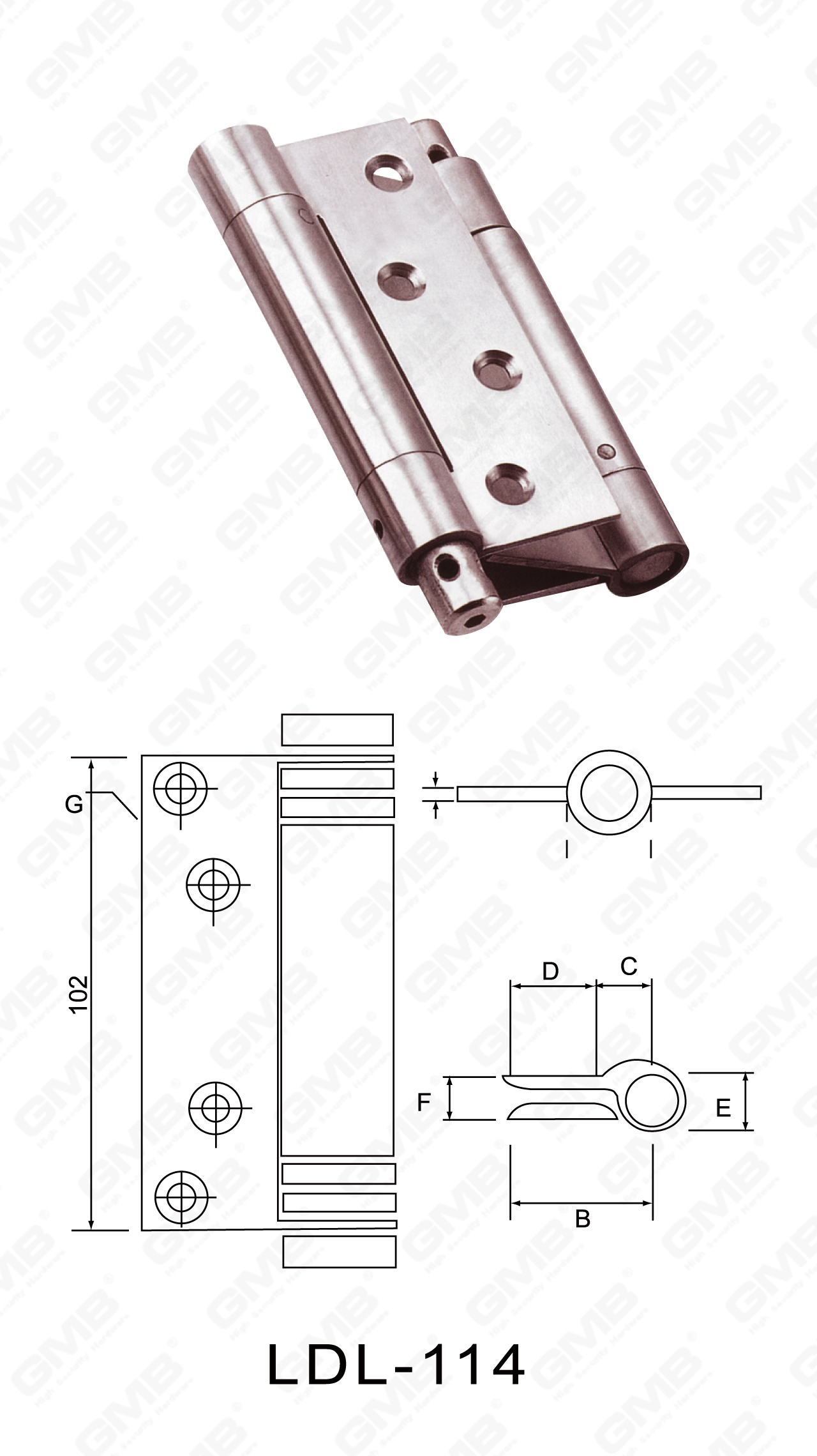 Stainless Steel Hinge Series_LDL-114-39