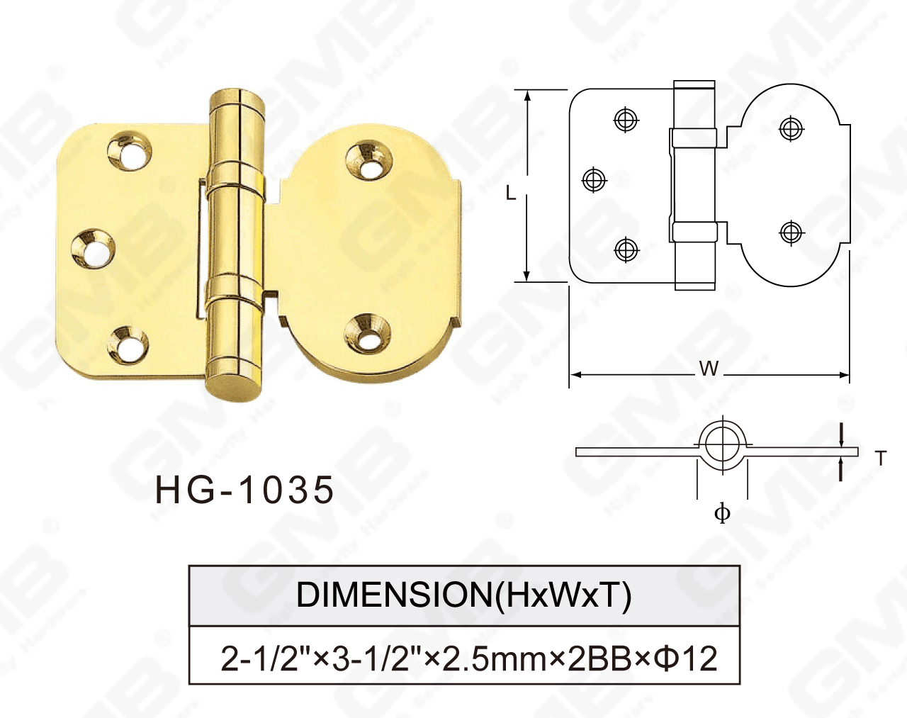 Brass Hinge Series_HG-1035-75