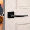 Modern Simple Solid Zinc Alloy Split Door Lock Handle on Square Rosette（Z072504）