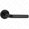 High Quality Black Color Modern Style Design #304 Stainless Steel Door Handle Round Rose Lever Handle (GB03-101)