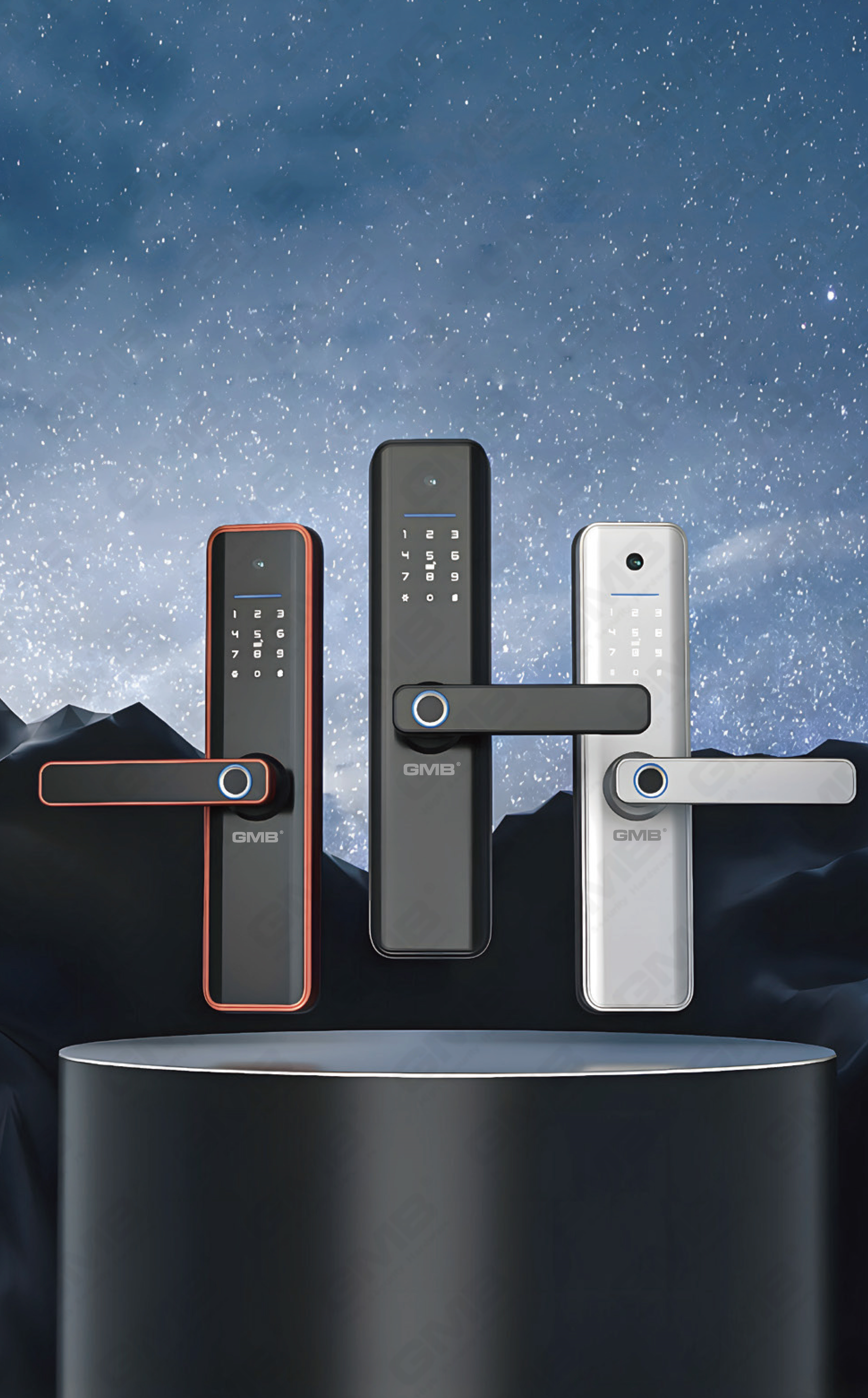 High Security Fingerprint/RFID Card/WiFi/Tuya/TT APP/ with Camera Intelligent Anti-Peep Digital Smart Door Lock (660P)