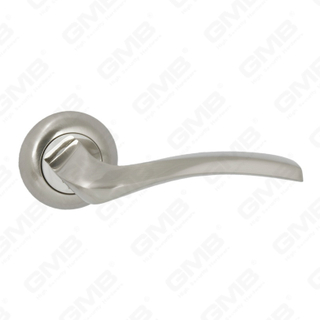 New Modern House Decoration Aluminum Door Handle on Round Rosette
