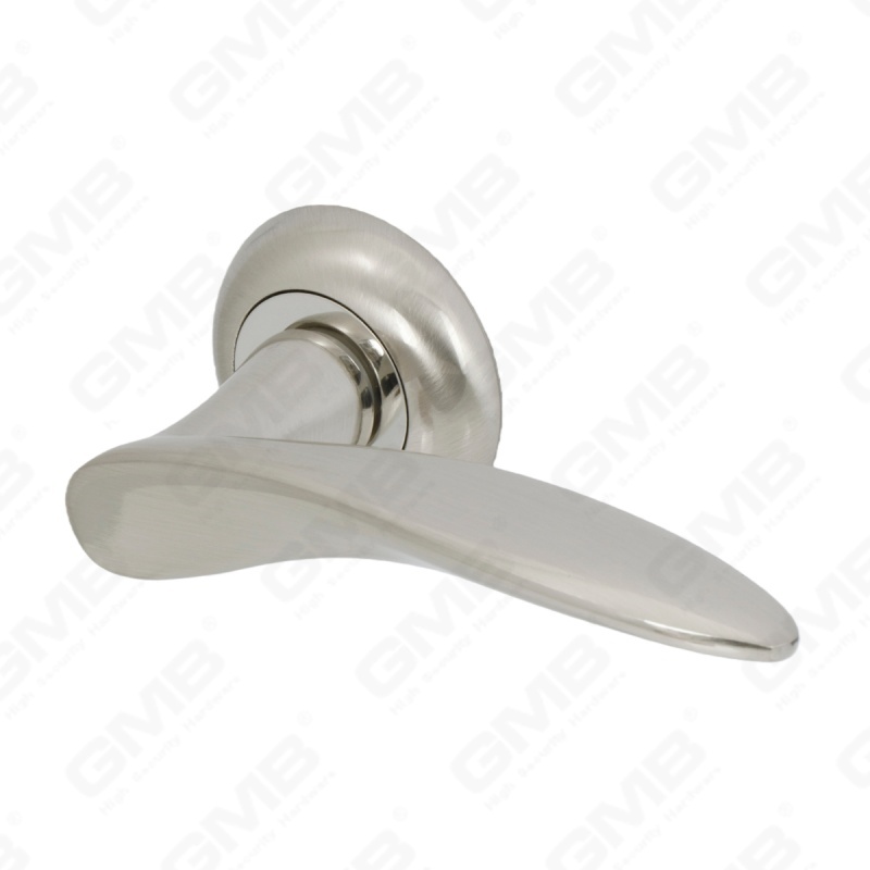 New Modern House Decoration Aluminum Door Handle on Round Rosette