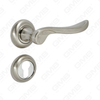 New Modern House Decoration Aluminum Door Handle on Round Rosette