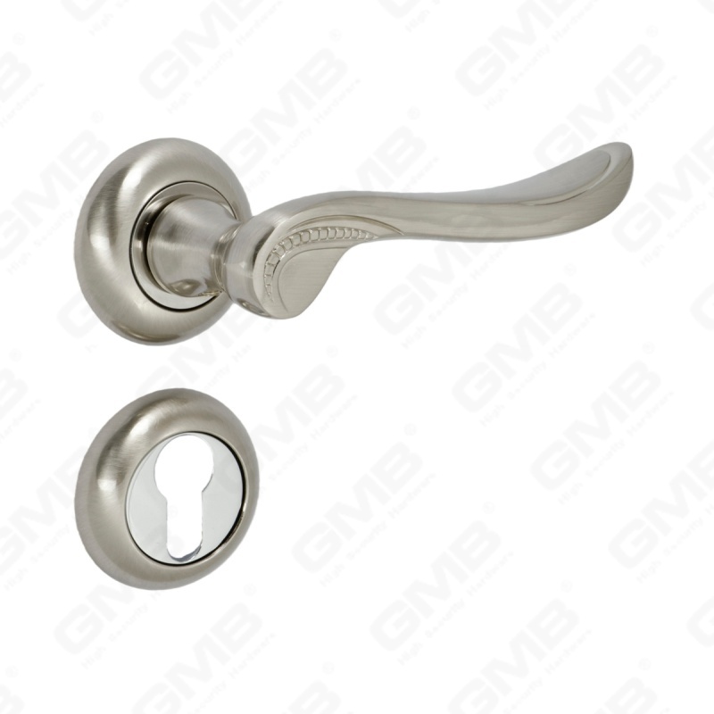 New Modern House Decoration Aluminum Door Handle on Round Rosette
