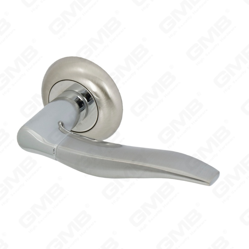 New Modern House Decoration Aluminum Door Handle on Round Rosette