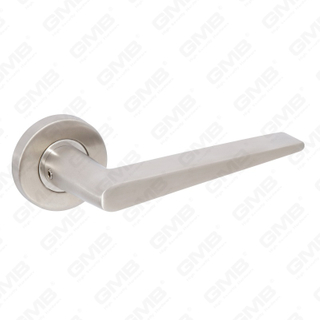 High Quality BS En1906 Grade 4 SUS304 Stainless Steel Entry Round Rose Interior Door Lever Handle (LHT016)
