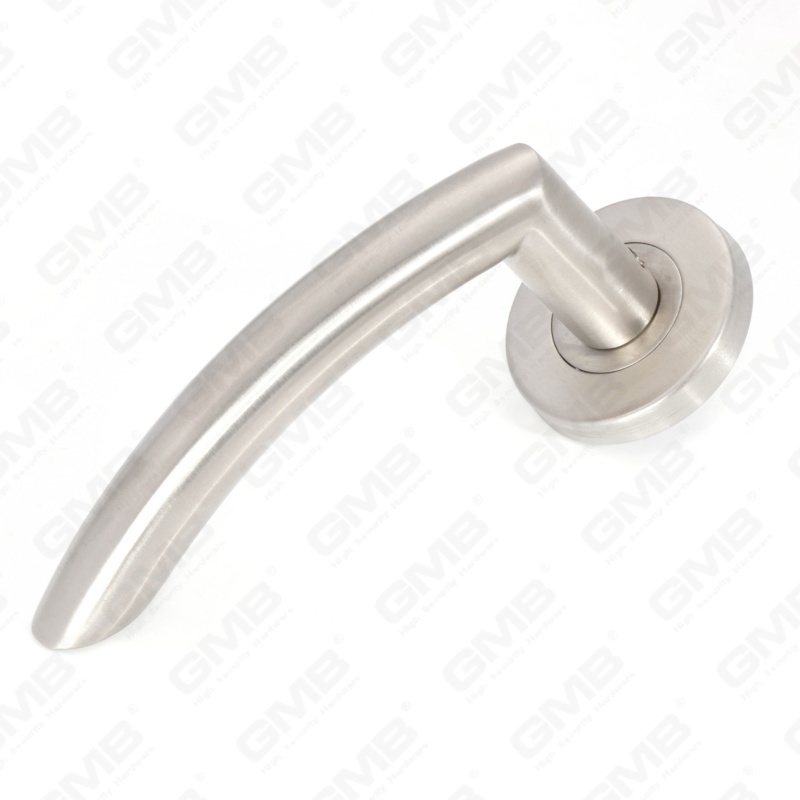 High Quality BS En1906 Grade 4 SUS304 Stainless Steel Entry Round Rose Interior Door Lever Handle (LHT033)
