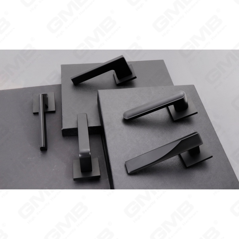 New Modern House Decoration Aluminum Door Handle on Round Rosette