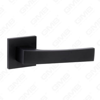 New Modern House Decoration Aluminum Door Handle on Round Rosette